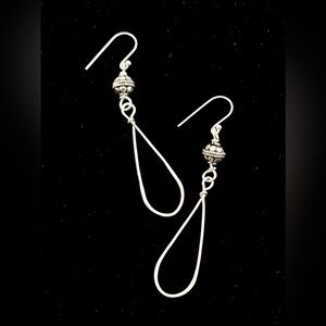 HANDMADE Sterling Silver and Silver Filled Dangle Earrings, Artisan Jewelry Gift